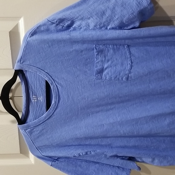 Gap mens pocket tee - size XXL medium blue color, 100% cotton - Picture 3 of 8